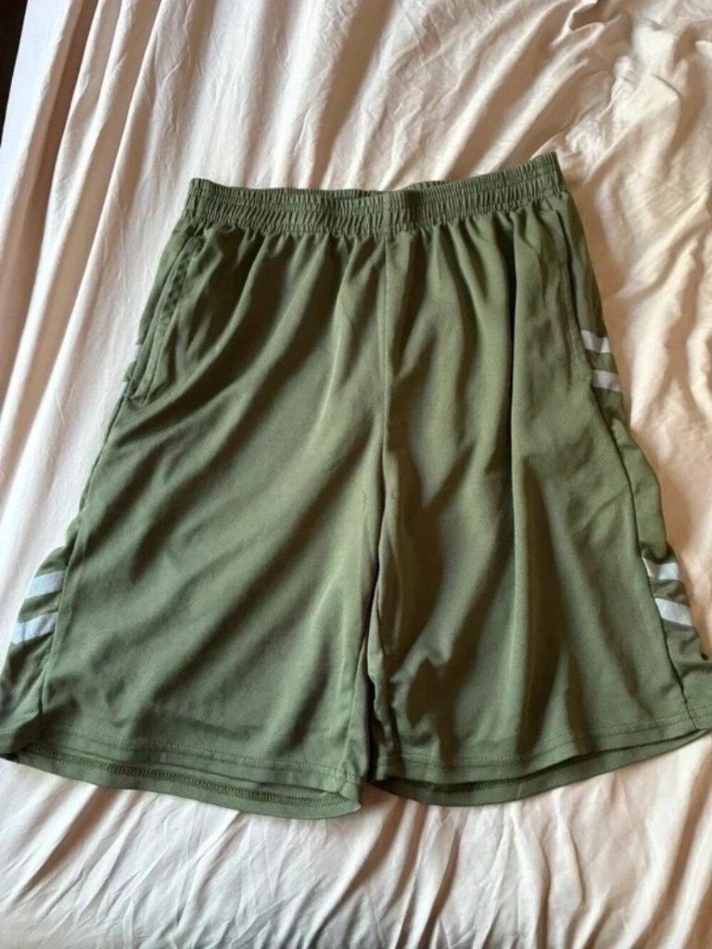 Green basketball shorts